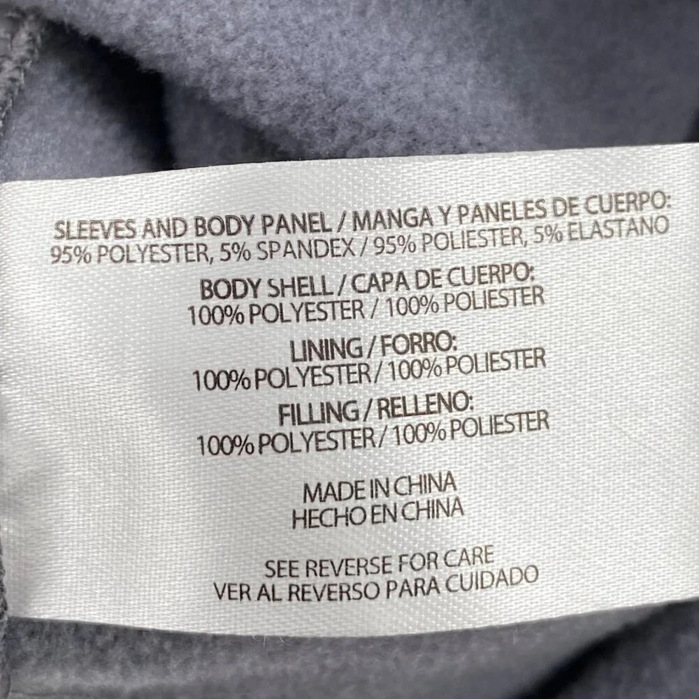 ORVIS CLASSIC COLLECTION MENS GRAY QUILTED SOFT SHELL CASUAL JACKET COAT SZ L